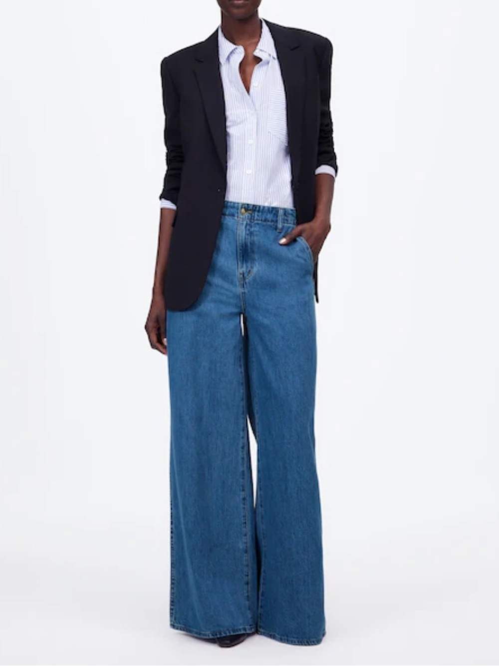 NWT Madewell wide sweep trouser jeans